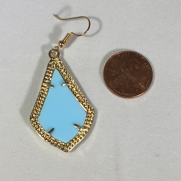 Geometric Drop Earrings - Picture 2 of 2